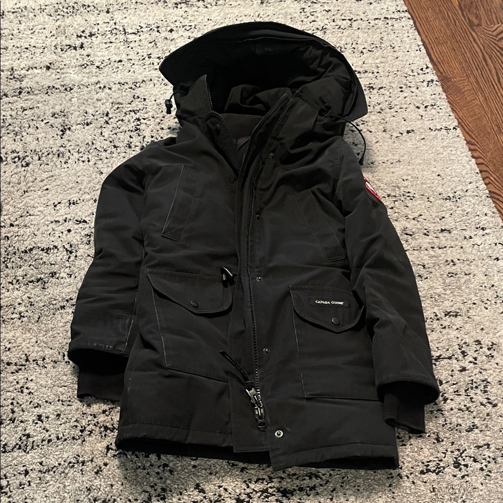 Canada Goose Men’s Black Expedition-Style Puffer Coat